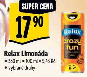 Relax Limonáda, 330 ml 