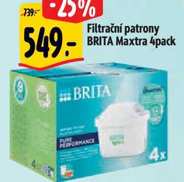 Filtrační patrony BRITA Maxtra 4pack 