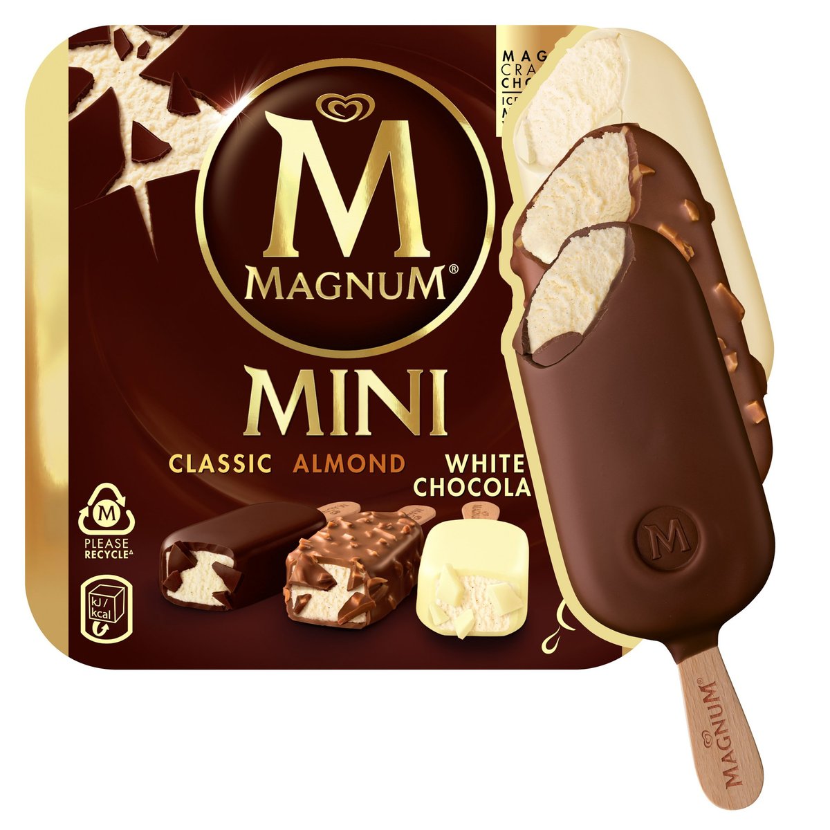 Magnum Mini Classic Almond White nanuk multipack (6×55 ml)