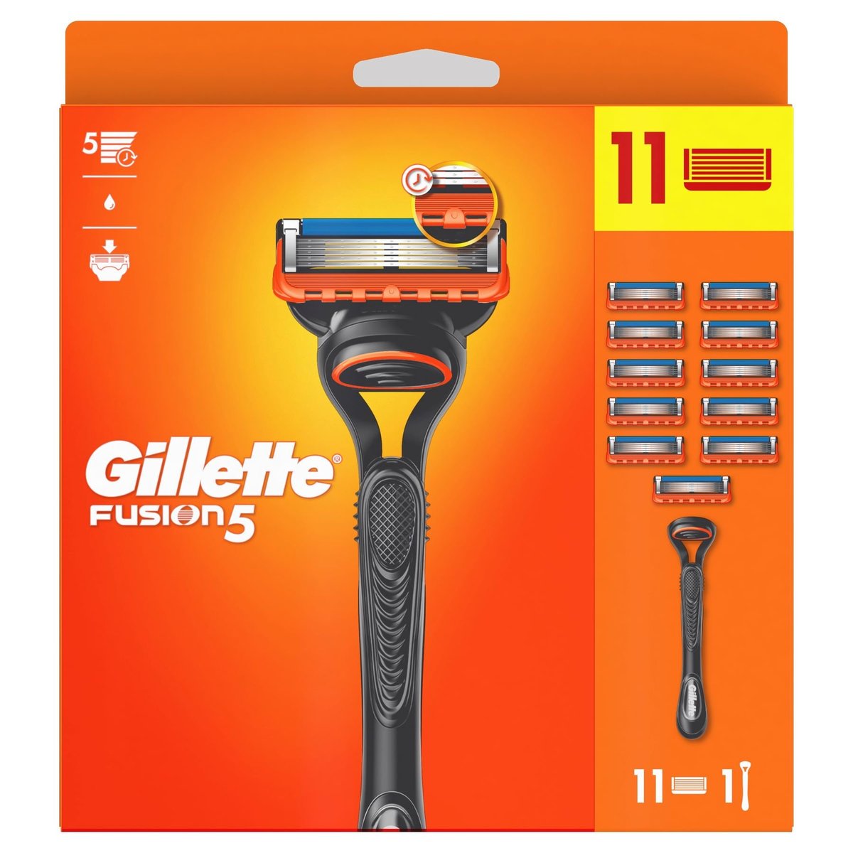 Gillette Fusion5 Holicí strojek + 11 holicích hlavic