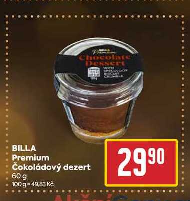 BILLA Premium Čokoládový dezert 60 g 
