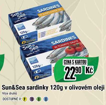 Sun&Sea sardinky 120g v olivovém oleji  