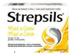 Strepsils® Med a Citron 24 pastilek