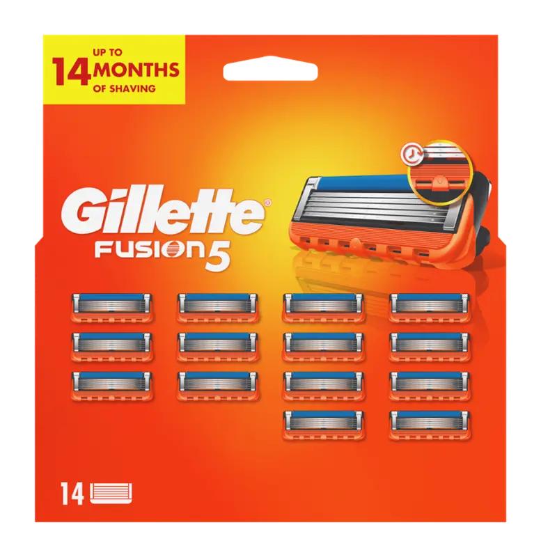 Gillette Fusion5 náhradní holicí hlavice, 14 ks