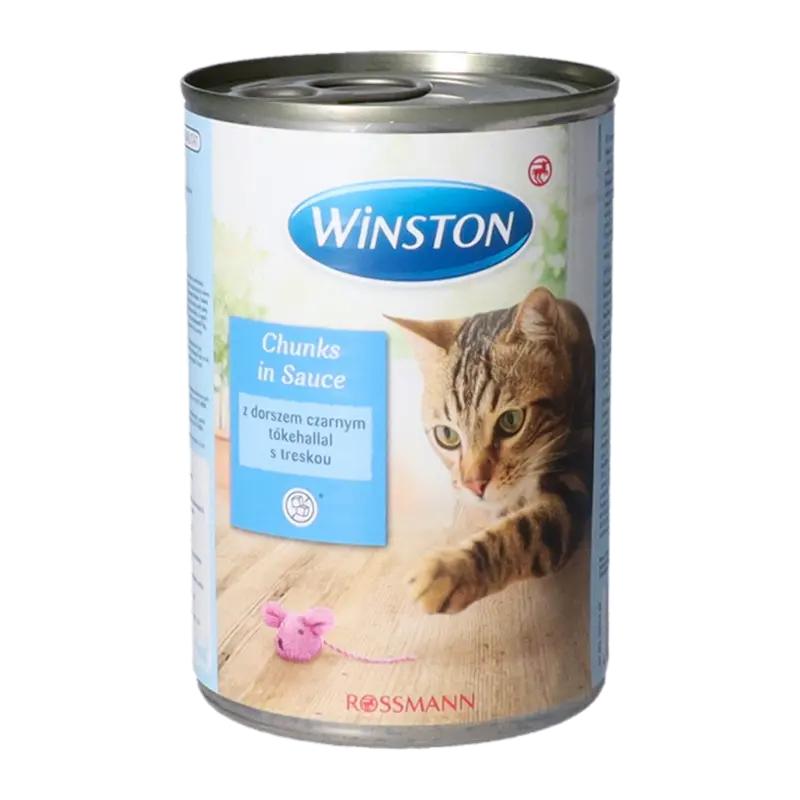 Winston Konzerva pro kočky losos + treska, 400 g