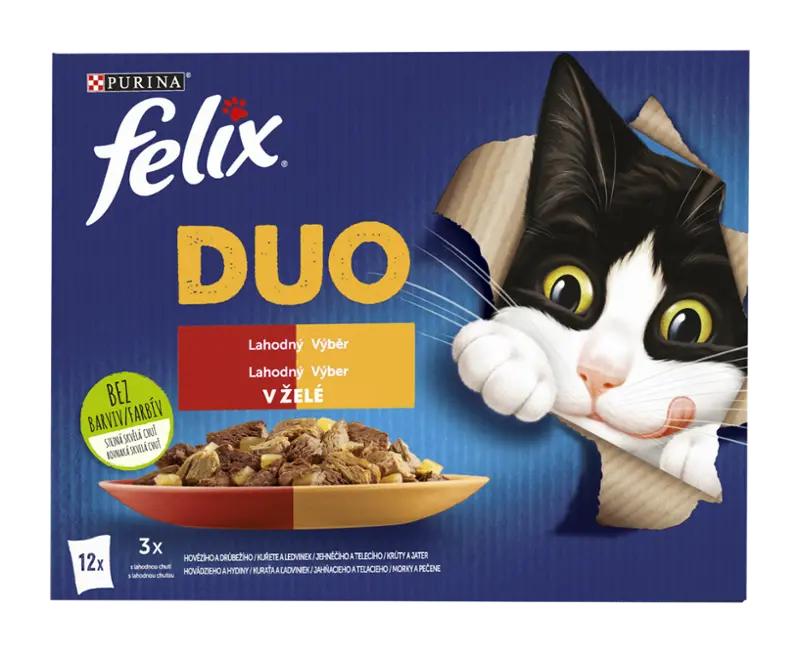 Felix Kapsička pro kočky Fantastic Duo multipack 12 x 85g, 1020 g