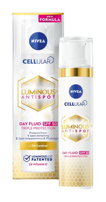NIVEA Denní krém proti pigmentovým skvrnám Cellular Luminous630 s OF 50, 40 ml