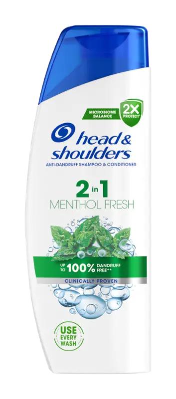 Head & Shoulders Šampon 2v1 Menthol, 330 ml