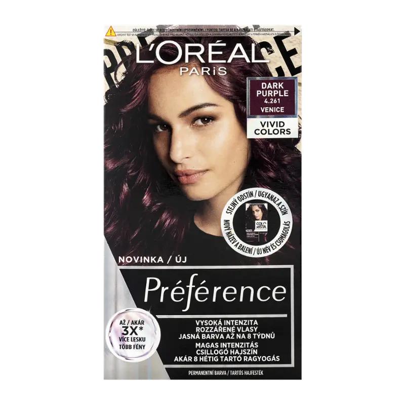 L'Oréal Barva na vlasy Préférence Vividis 4.261 dark purple, 1 ks
