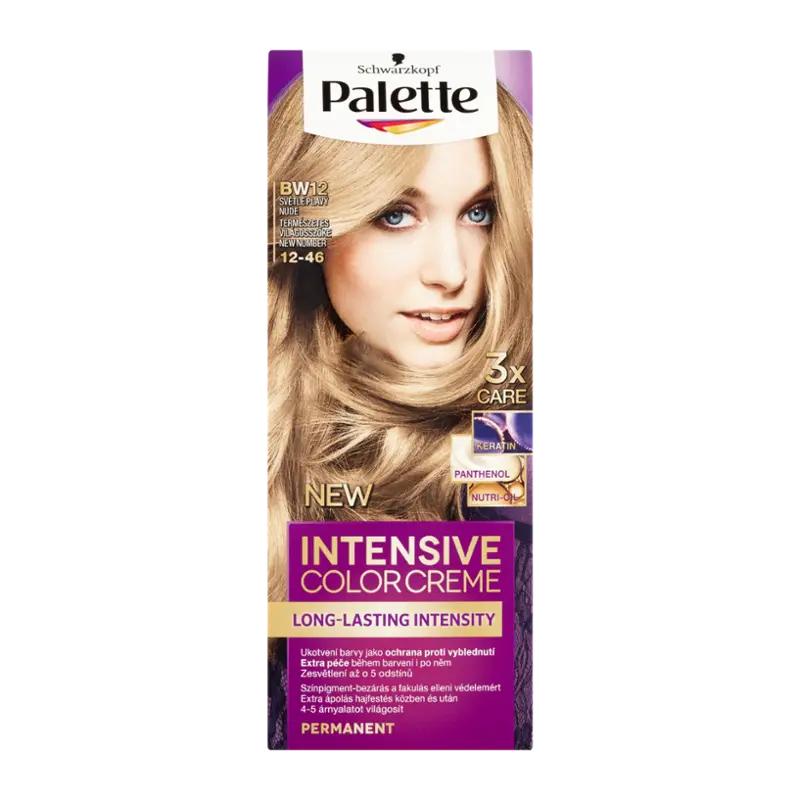 Palette Barva na vlasy Intensive Color Creme světle plavá blond 12-46 (BW12), 1 ks