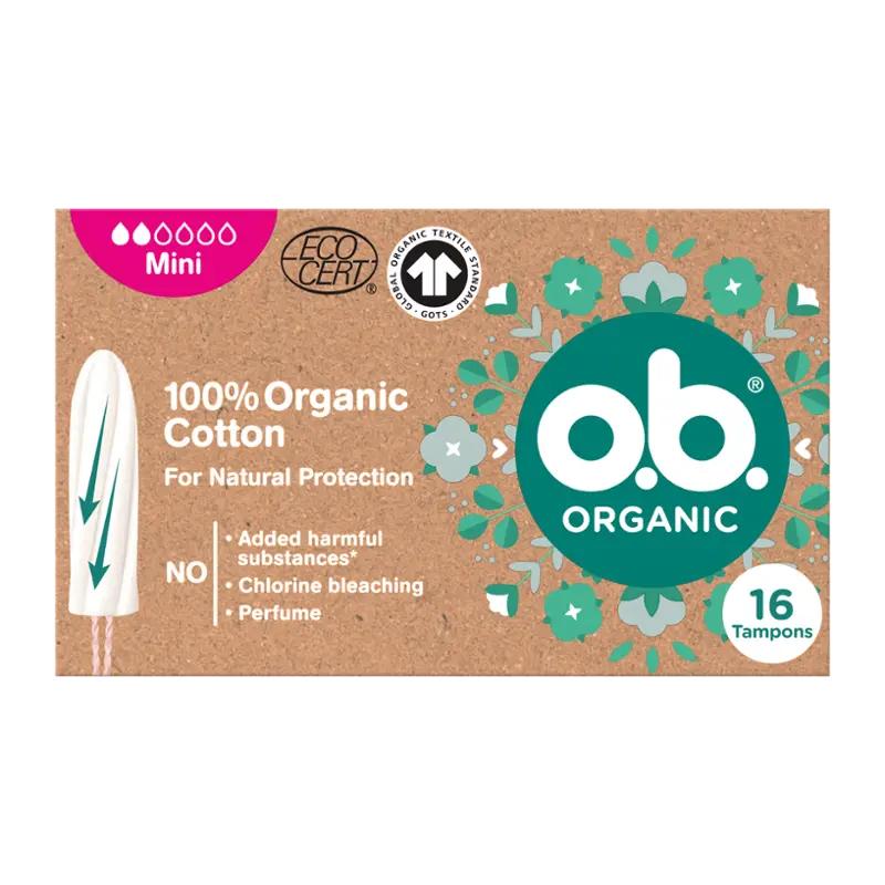o.b. Tampony Organic Mini, 16 ks