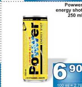 Powwer energy shot 250 ml