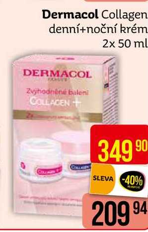 Dermacol Collagen denní+noční krém 2x 50 ml