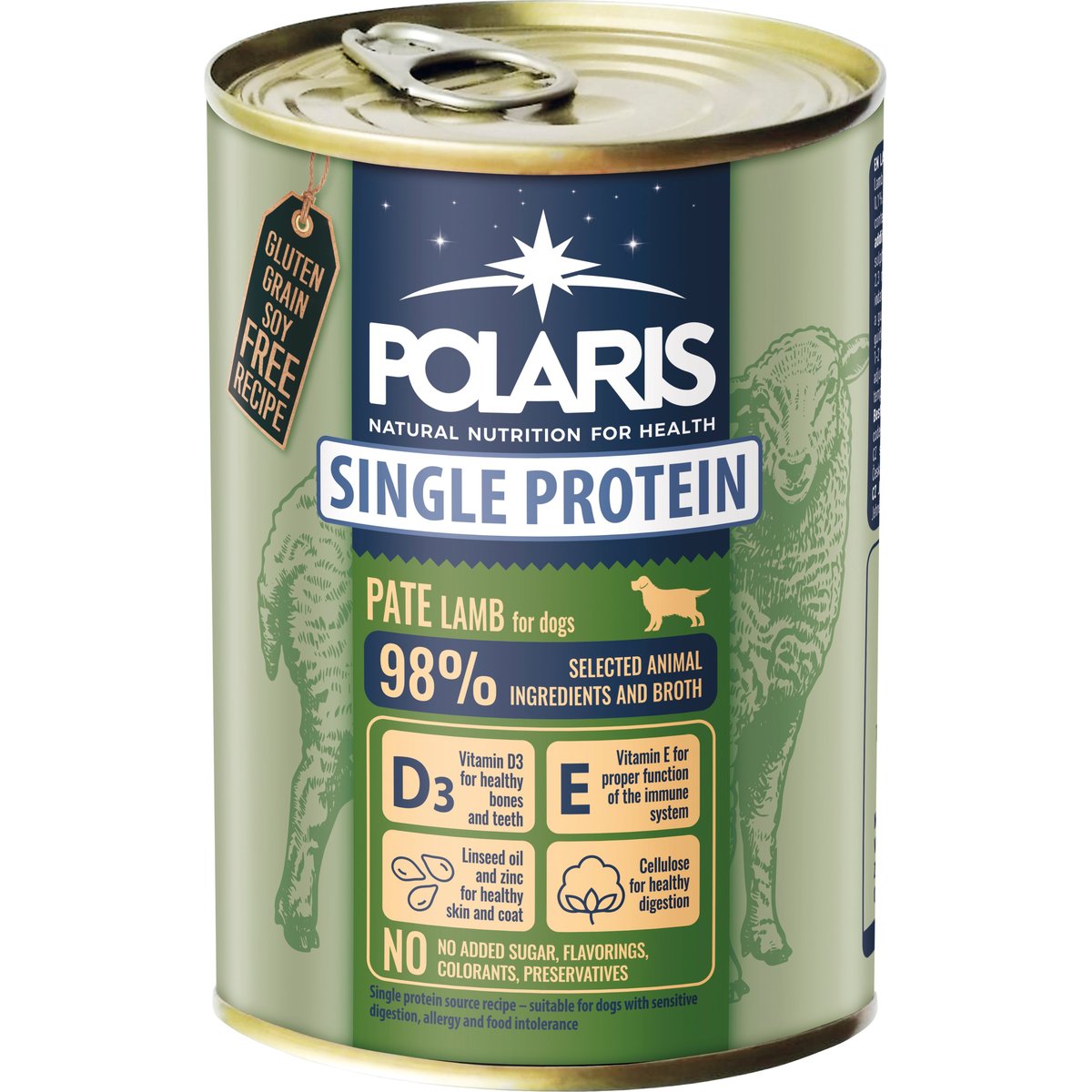 Polaris Single Protein Paté konzerva pro psy jehněčí