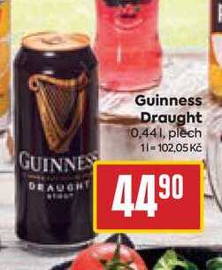 Guinness Draught 0,44l, plech