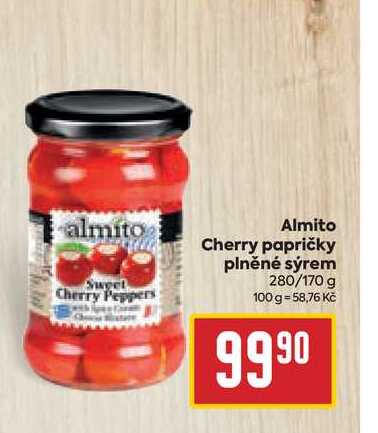 Almito Cherry papričky plněné sýrem 280/170 g