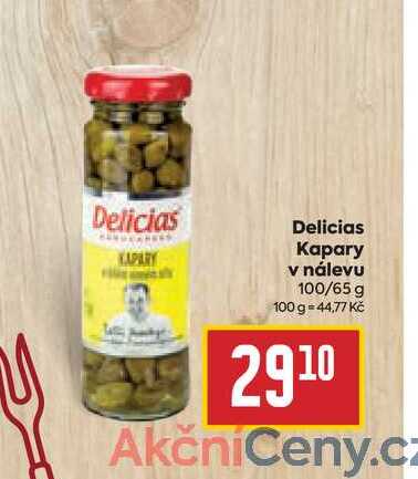 Delicias Kapary v nálevu 100/65 g 