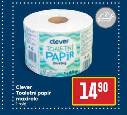 Clever TOALETNÍ PAPIR Toaletní papír maxirole 1 ks