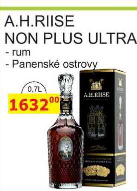 A.H.RIISE NON PLUS ULTRA - rum - Panenské ostrovy 0,7L 