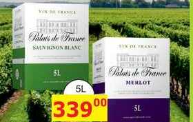 Palais de France Sauvignon blanc bílé víno suché 5l
