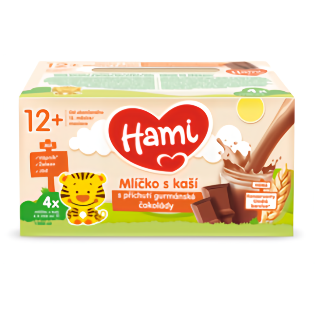 Hami Mlíčko s kaší gurmánská čokoláda 4x250ml