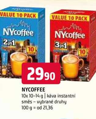  NYCOFFEE 10x 10-14 g | káva instantní směs 