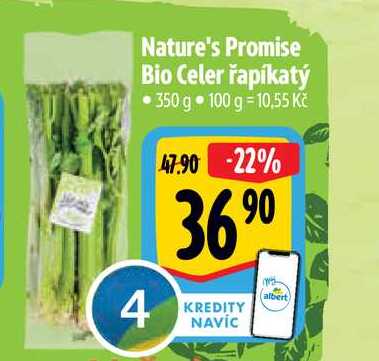 Nature's Promise Bio Celer řapíkatý 350 g  