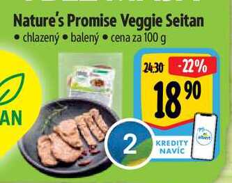 Nature's Promise Veggie Seitan, cena za 100 g