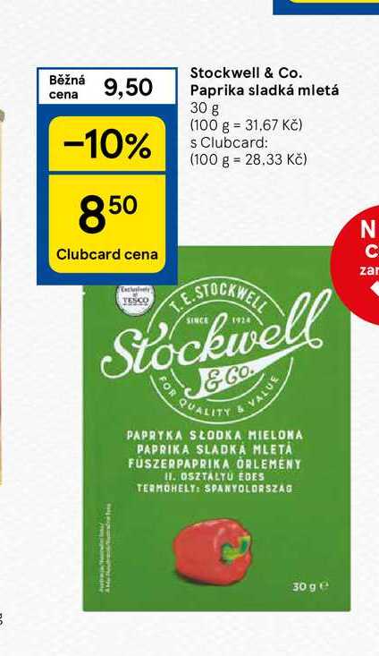 Stockwell & Co. Paprika sladká mletá