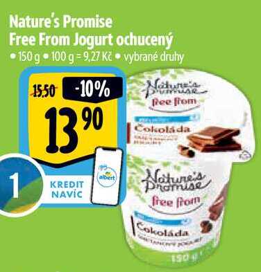 Nature's Promise Free From Jogurt ochucený, 150 g