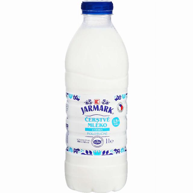 K-Jarmark Čerstvé mléko tuk 1,5 %