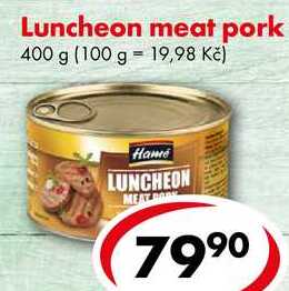 Luncheon meat pork, 400 g  