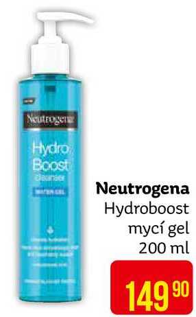 Neutrogena Hydroboost mycí gel 200 ml