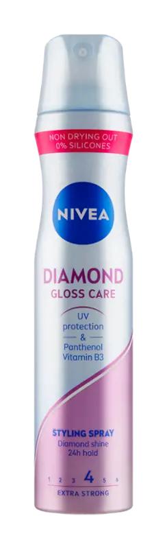 NIVEA Lak na vlasy Diamond Gloss Care, 250 ml