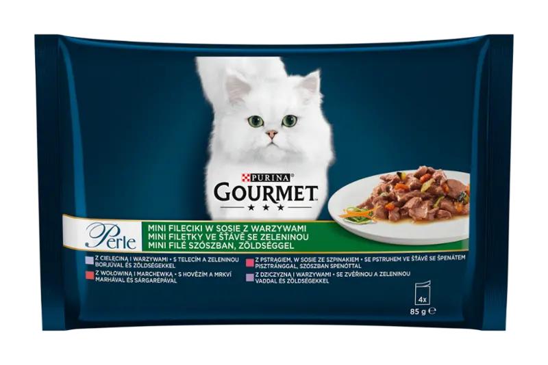 Gourmet Kapsičky pro kočky Perle multipack 4 x 85g, 340 g