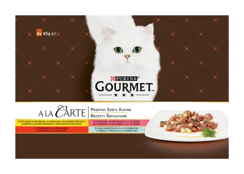 Gourmet Kapsičky pro kočky A la Carte 4 x 85g, 340 g