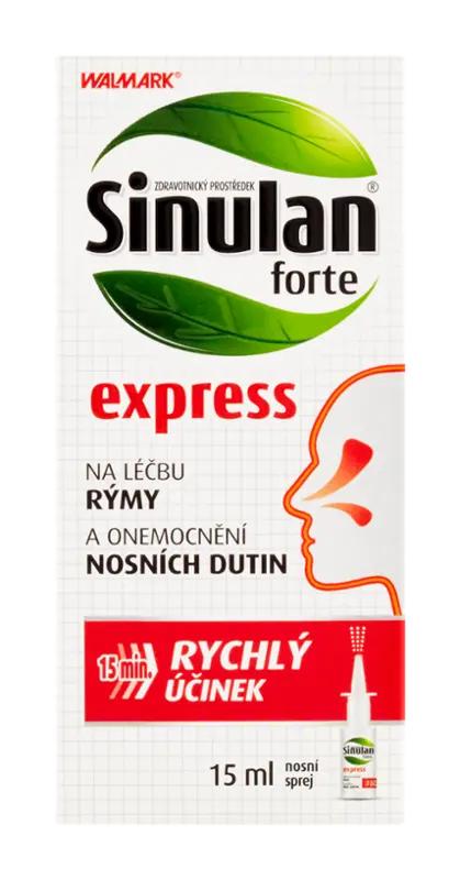 Walmark Sinulan Forte express nosní sprej, zdravotnický prostředek, 15 ml