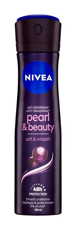 NIVEA Antiperspirant Pearl & Beauty Black sprej, 150 ml