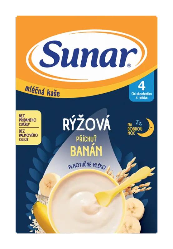 Sunar Mléčná krupicová kaše banánová, 210 g