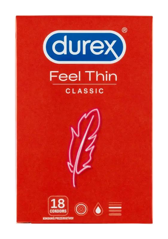 Durex Kondomy Feel Thin Classic, 18 ks