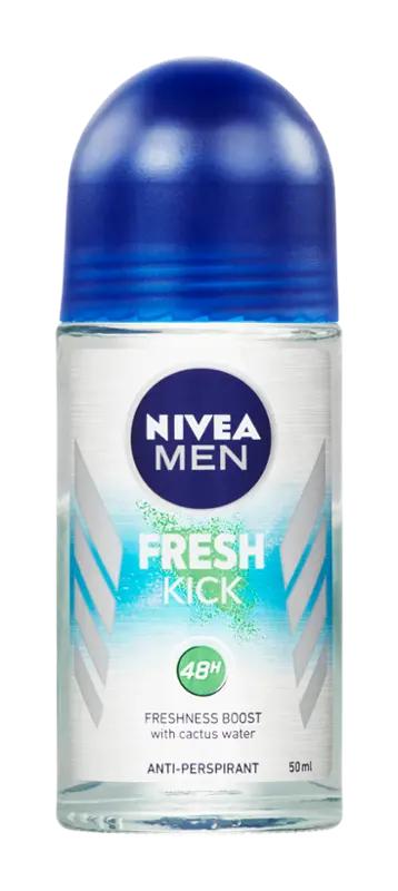 NIVEA Men Kuličkový antiperspirant Fresh Kick, 50 ml