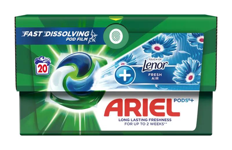 Ariel Prací kapsle All-in-1+Touch of Lenor Fresh Air, 20 pd
