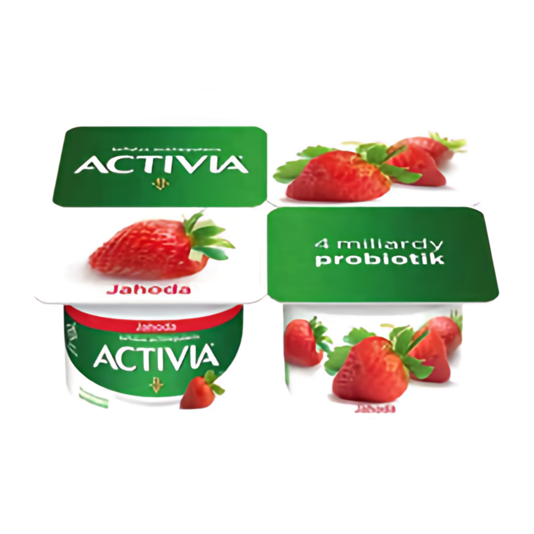 Activia Probiotický jogurt jahoda 4x120g