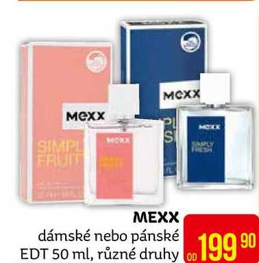 MEXX dámské nebo pánské EDT 50 ml, různé druhy 