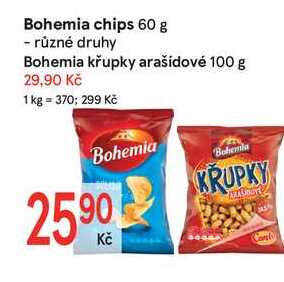 Bohemia křupky arašidové 100 g