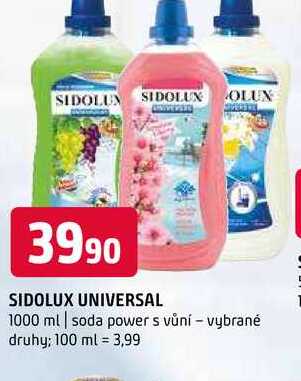  SIDOLUX UNIVERSAL 1000 ml | soda power s vůní  