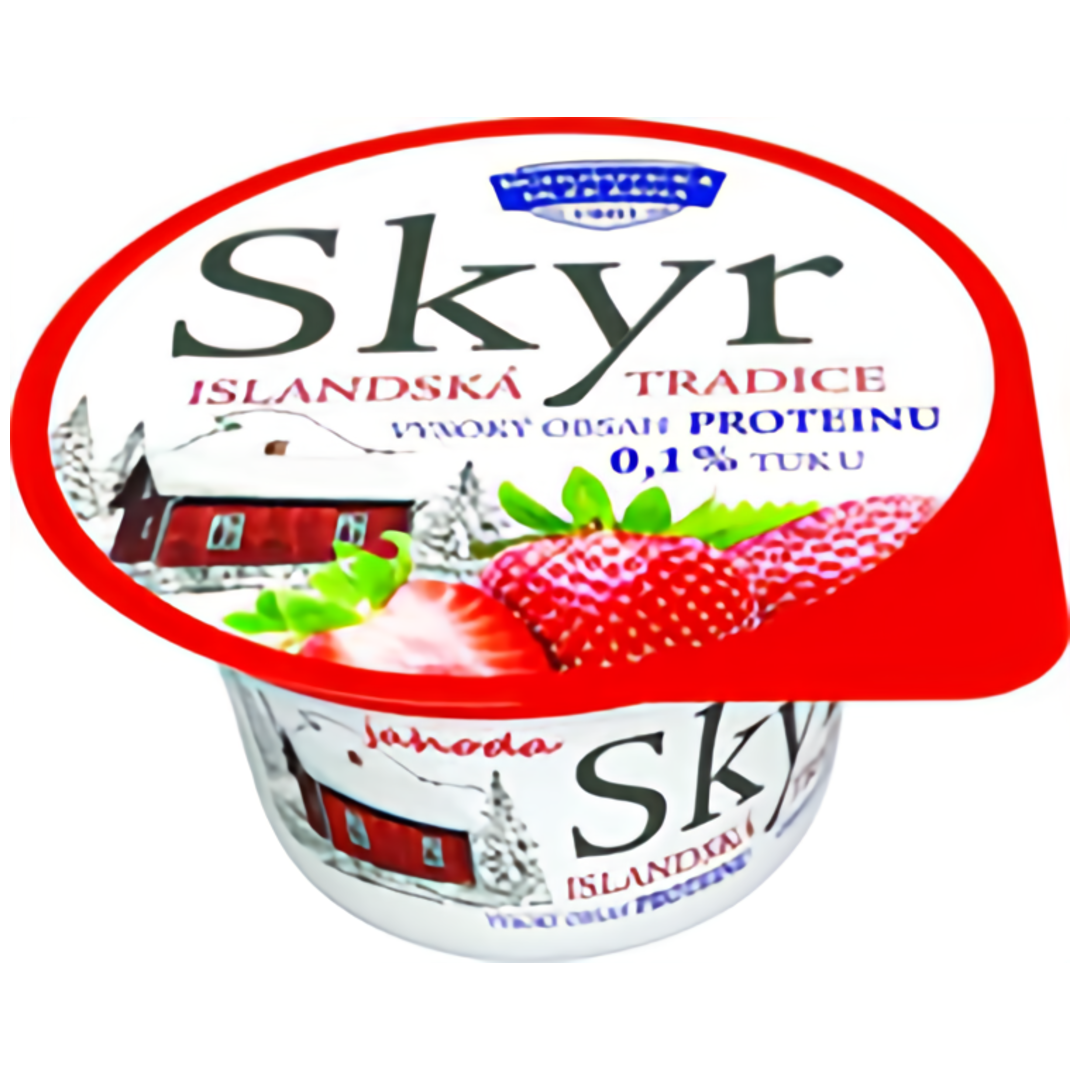 Bohušovická mlékárna Skyr tradiční islandský výrobek jahoda (0,1%)