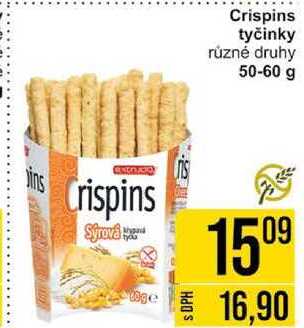 Crispins tyčinky různé druhy, 50-60 g