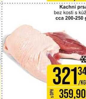 Kachní prsa bez kosti s kůží, 1 kg