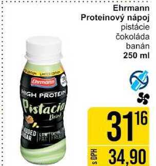 Ehrmann Proteinový nápoj pistácie, 250 ml 